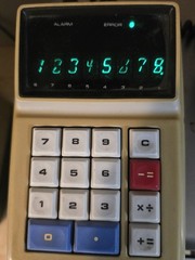 Vintage Sharp EL-8 Calculator Comes With EL-81 Power Supply Read Description
