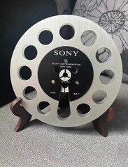 One pair silvery TAPE REEL Sony 7″ inch Light Metal Aluminum Take Up Reel