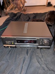 Vintage Technics SA-GX690 Stereo Receiver W/ Matching Sl-pd687 5 Disc Cd Changer