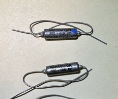 4x NOS Sprague Vitamin Q .001µF 600V PIO Capacitors – Vintage USA