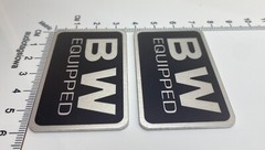 Peavey BW Equipped Badge Logo Custom Made Aluminum PAIR Black Widow