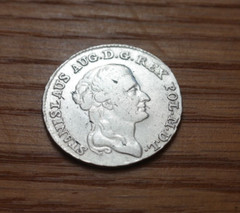 Stanisław August Poniatowski, Half-thaler 1792 EB, two zloty coin (8 groszy)