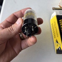 Sylvania 5AR4 GZ34 Rectifier Tube Great Britain Lost Vacuum Collector Only