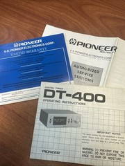 Pioneer DT-400 Digital Timer Operation Instructions ( Electronic delivery -PDF )