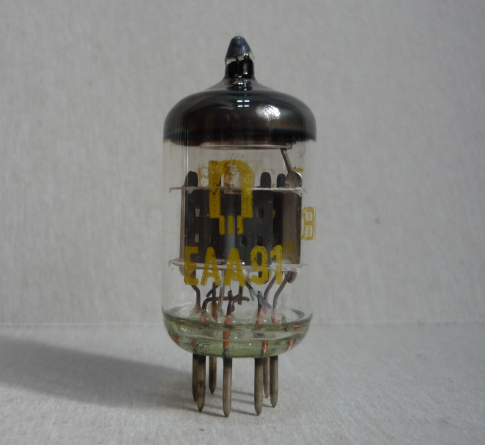 1pc. EAA91 RFT Double Diode = 6AL5, 6Х2П, D2M9, D77, 6D2, 6B32, CV283 NEW