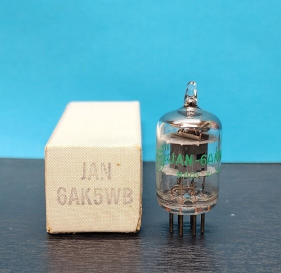 1- GE JAN 6AK5WB 6AK5 EF95 Vacuum Tube NOS/NIB Tested