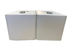 Bookshelf Speakers, Realistic Minimus 7 White 40-2045 Radio Shack speaker set.