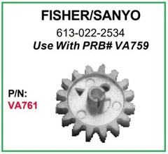 PRB VA761 VCR Gear for Fisher/Sanyo 613-022-2534 and Others