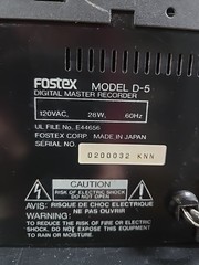 Fostex D-5 Professional Digital Master Recorder. READ DESCRIPTION