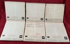 SCOTCH 6 Magnetic Reel to Reel Tape Lot all with leaders but on wrong reels
