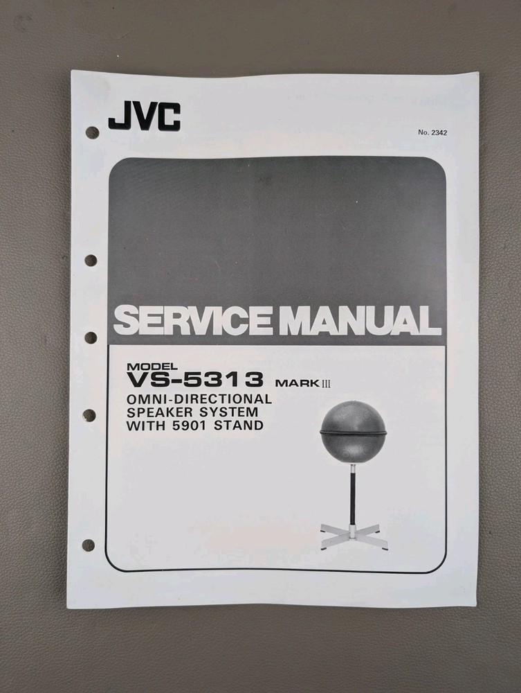 JVC Model VS-5313 Mark III Omni Directional Speaker System Service Manual D-2764