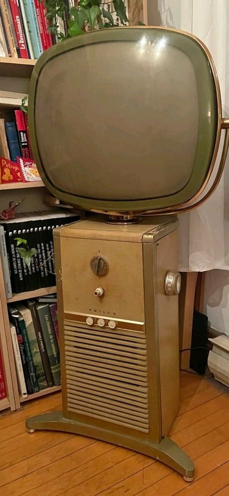 Rare Vintage PHILCO Predicta Barberpole 1958 Television for repair -Send Offers-