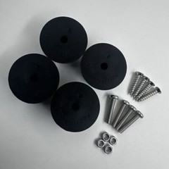 4 New FEET w/ hardware for Pioneer SX-880 RT-701 RT-707 Heavy-Duty Foot Parts