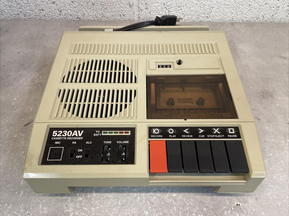 Vintage Califone 5230AV Audio Cassette Recorder Player