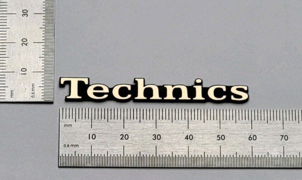 Technics Speaker Badge Logo Emblem Premium Gold With Self Stick Adhesive