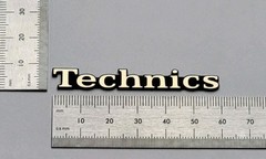Technics Speaker Badge Logo Emblem Premium Gold With Self Stick Adhesive