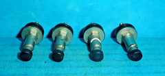 4 Vintage Binding Post Speaker Terminals Nickel Plated