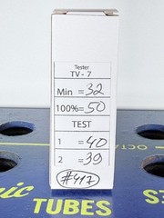 Tung-Sol ECC83 12AX7 Long Grey Plate O-Getter Tested Good Balanced Tube