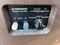 PIONEER CS-66G SPEAKERS 8 Ohms and 40 W Rare Vintage Speakers