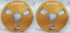 One Pair 10.5” silver Pioneer Tape reel High Quality Aluminum Take Up Reel