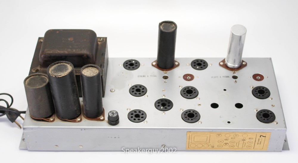 Conn 7868 / 12AX7 Tube Amplifier Chassis – No Output Transformers — CS1