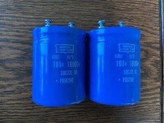 2 New McIntosh MC250 MC2120 MC2125 MC2505 Main Filter Capacitors 18000 uf 100v