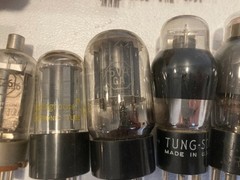 Lot of 10+ Vintage Radio TV Various Sizes & Brands Vacuum Tubes 12au7