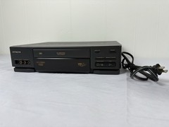 Hitachi VT-F382A VCR Plus + VHS Player Hi-Fi Stereo – No Remote – TESTED WORKING