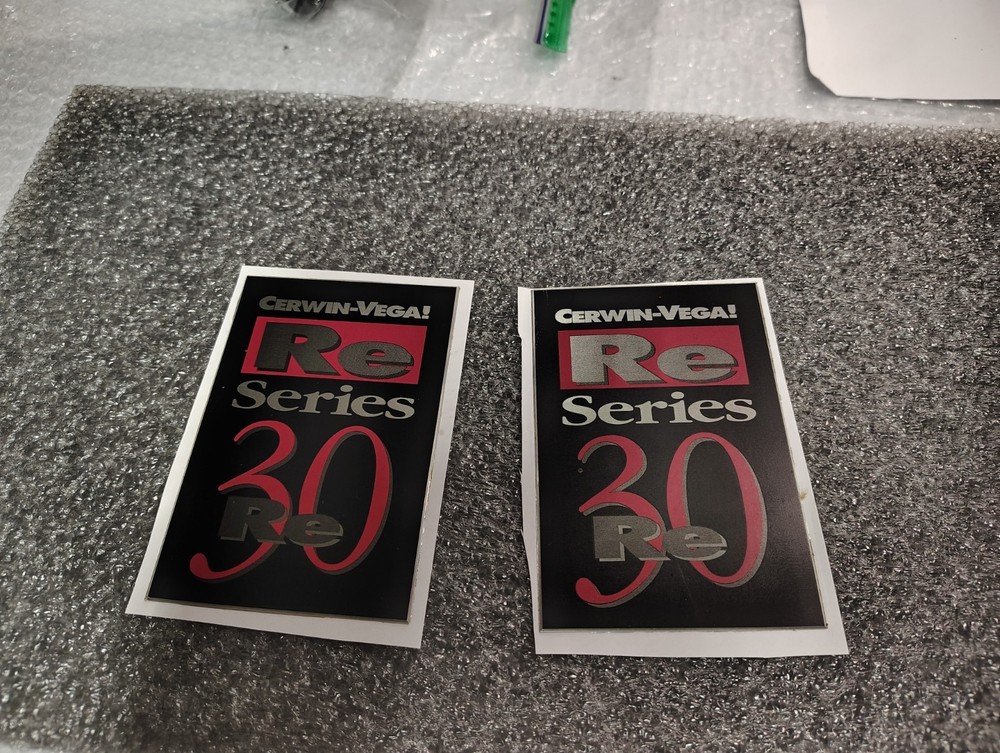Cerwin Vega RE-30,speakers emblems, one pair
