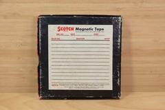 Vintage Scotch 1/4-111-A6 600 Feet Plastic 5″ Reel Magnetic Tape, Made in USA
