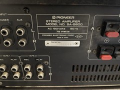 Pioneer SA-5800 Integrated Stereo Amplifier and Ct-F60 Cassette Deck