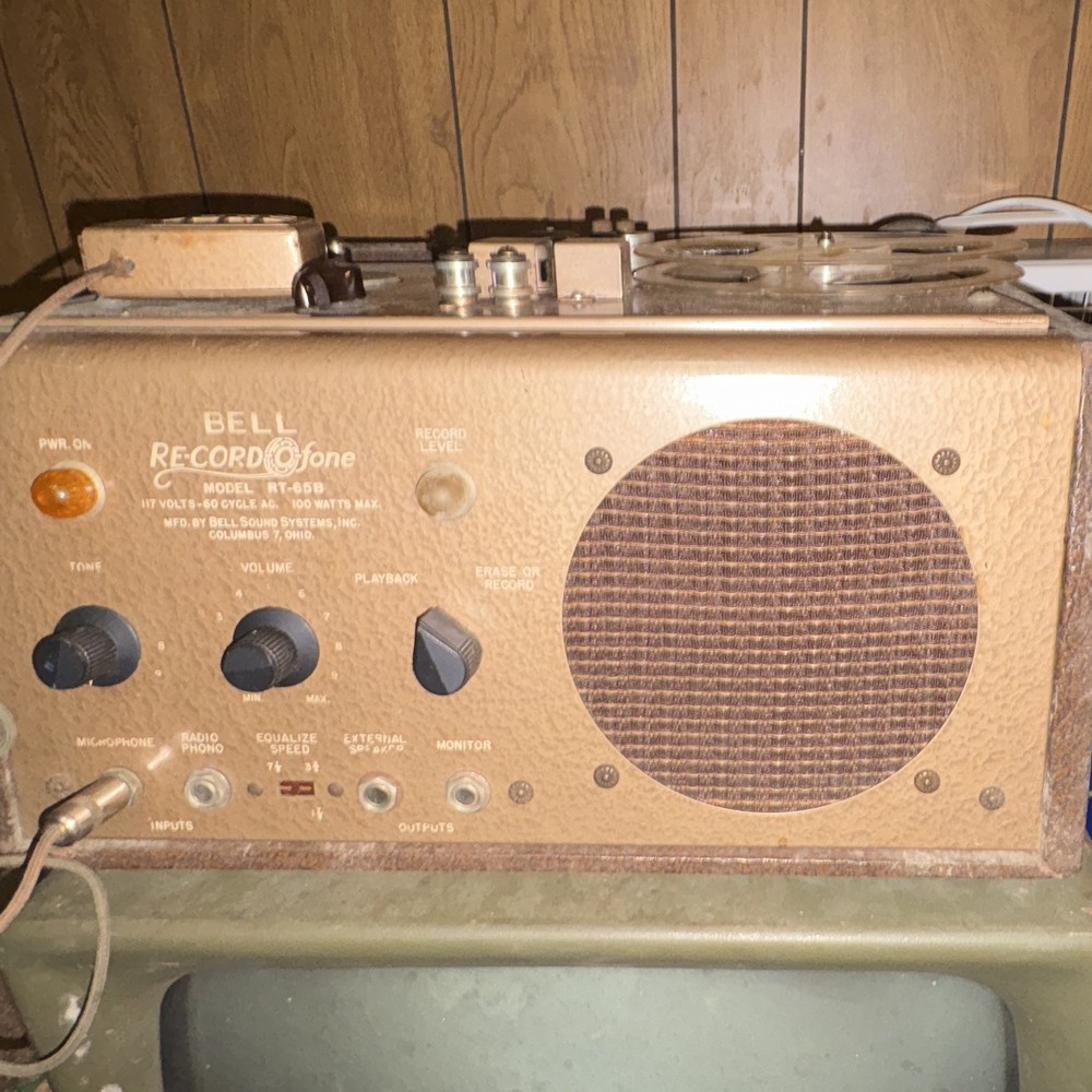 Bell Record-O-Phone 7-805 Reel-to-Reel Tape Recorder Audio Recorder