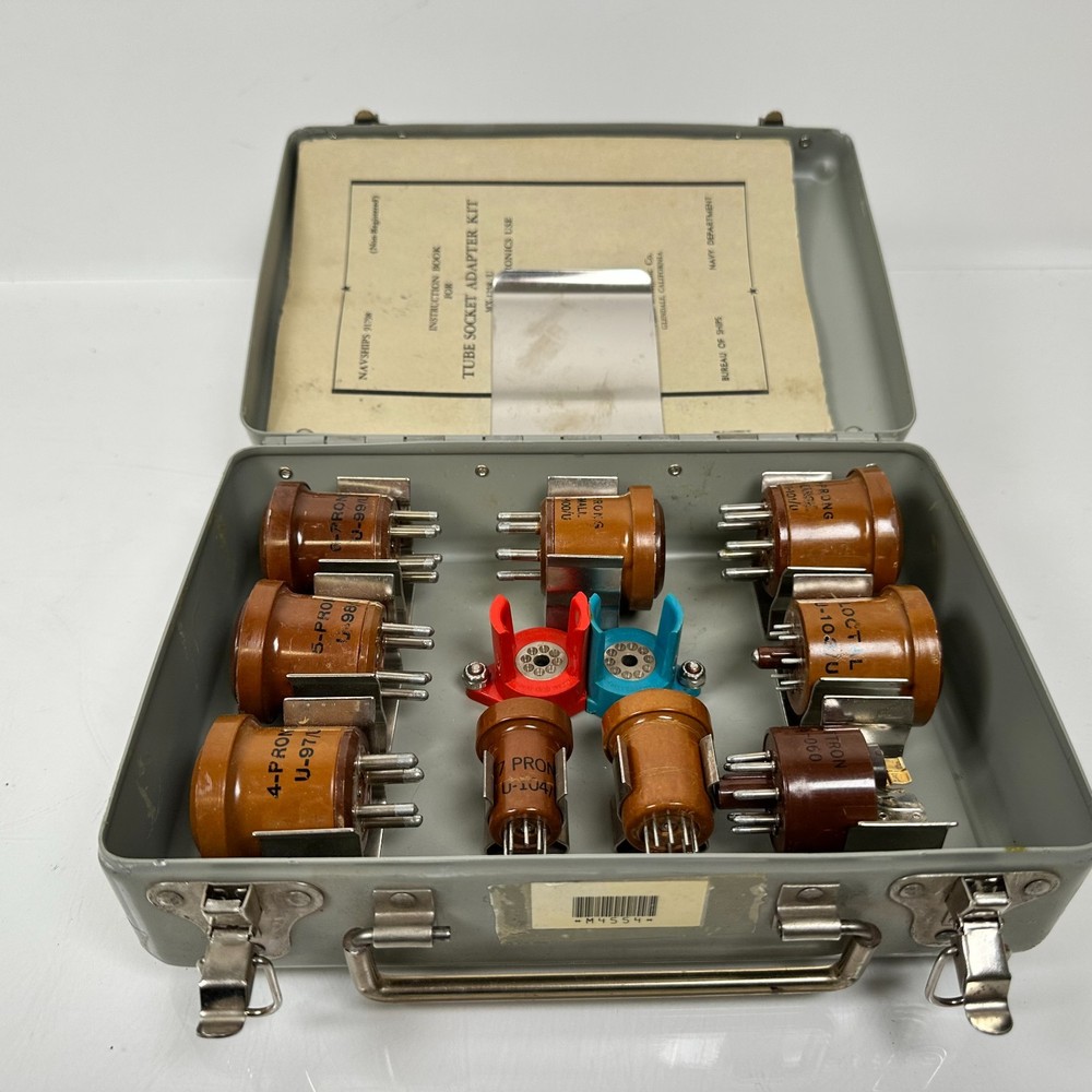 Vector USN Navy Ship Military Radio Vacuum Tube Socket Adapter Kit MX-1258/U USA