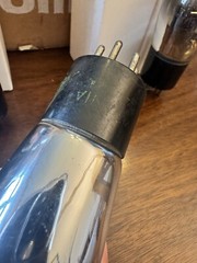 1- TYPE 33 NOS ST BOTTLE GLOBE Power AUDIO TUBE RCA Sylvania USA BRAND