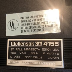 Vintage Wollensak 3M 4155 Cassette Recorder Tested Working Accessories