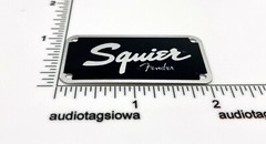 Squire by Fender Logo for Amp or Case Badge Custom Made Silver Aluminum
