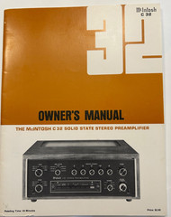 MCINTOSH C32 STEREO PREAMPLIFIER OWNERS MANUAL