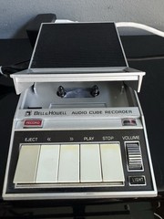 VTG Bell & Howell Audio Cube Cassette Recorder 450A + Case & Pwr Cord – Works
