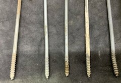 Lot of 5 – Vintage Audiotex TV Antenna 7 1/2″ Screw Type Wire Holder Standoffs