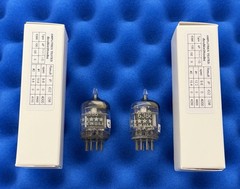 Two GE 6386 Tubes / Amplitrex Tested +100% / D Getter / X3 Mica /Black Plates