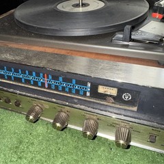 RARE HH Scott Type 715 Combo Record Player Receiver Radio Wood Finish Read