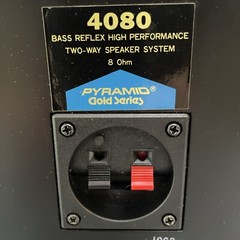 Vintage PYRAMID 4080 Gold Series Bass Reflex High Performance Speaker System