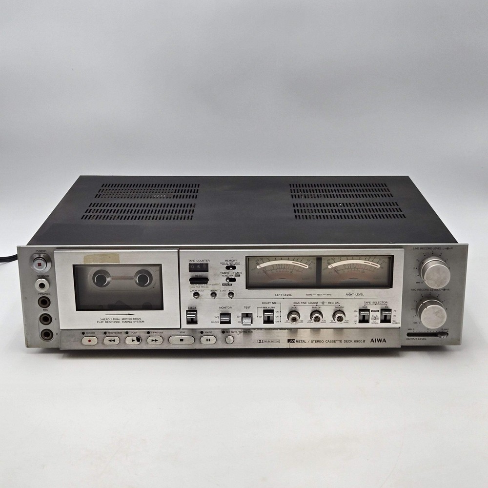 Aiwa AD-6900MKII Stereo Cassette Deck – For Parts/Repair – Untested *READ*