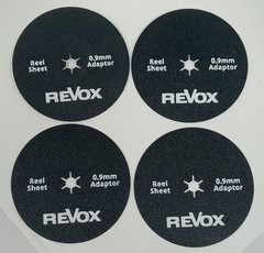 Four REVOX – REEL TO REEL Adjusting Sheet Spacers Adaptors 0.9mm – New