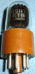 1 NOS Zenith 6SN7GTB Vacuum Tube – Brown Base Audio Twin Triode Made in Canada
