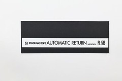 Pioneer PL-516 Auto Matic Return logo badge Sticker Decal 147mm X 16mm