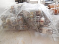 Vintage Lot of 60 Various Brands Radio/TV Vacuum Tubes RCA GE Sylvania & others