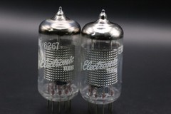 GE 6267 EF86 Pair – West Germany – Silver Mesh Shield – Cup Getter