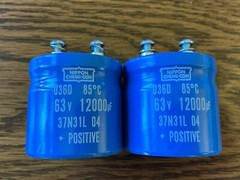 2 New 12000 uf 63v Chemi-Con Capacitors McIntosh MAC1900 MA-6100 EXACT FIT