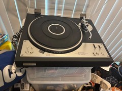 Vintage Pioneer Turntable PL-530X Direct Drive Turntable Clear Dust Cover Silver